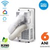 Aer conditionat mobil Purificare Incalzire Aer proaspat Woods Cortina Air Switch Smart Home DUO 12.000 BTU